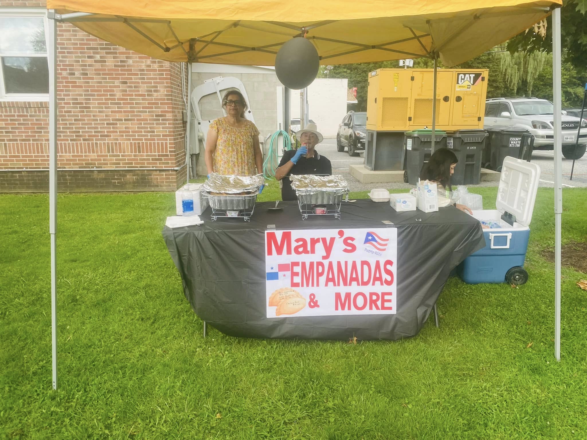 Mary's Empanadas serving at Wood Park.