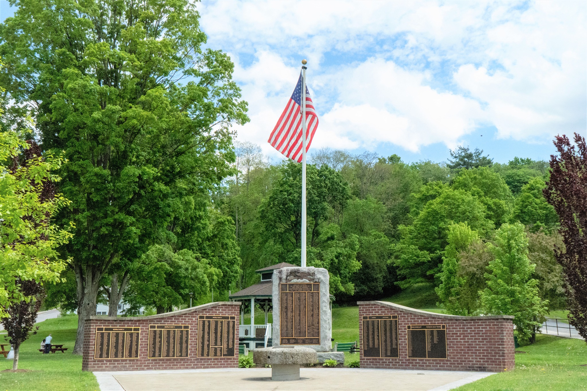 A memorial in Wood Park.
