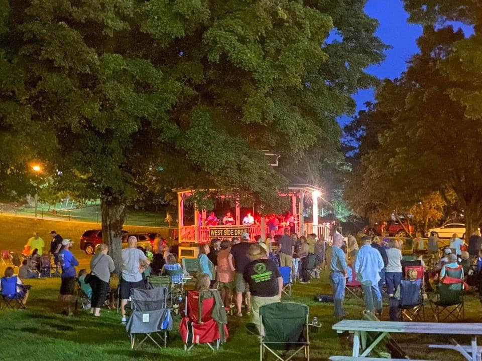 Wood Park during a summer concert.