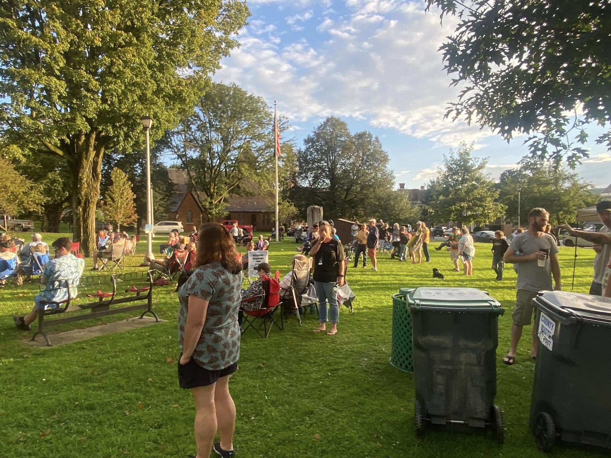 Wood Park on a summer concert night.