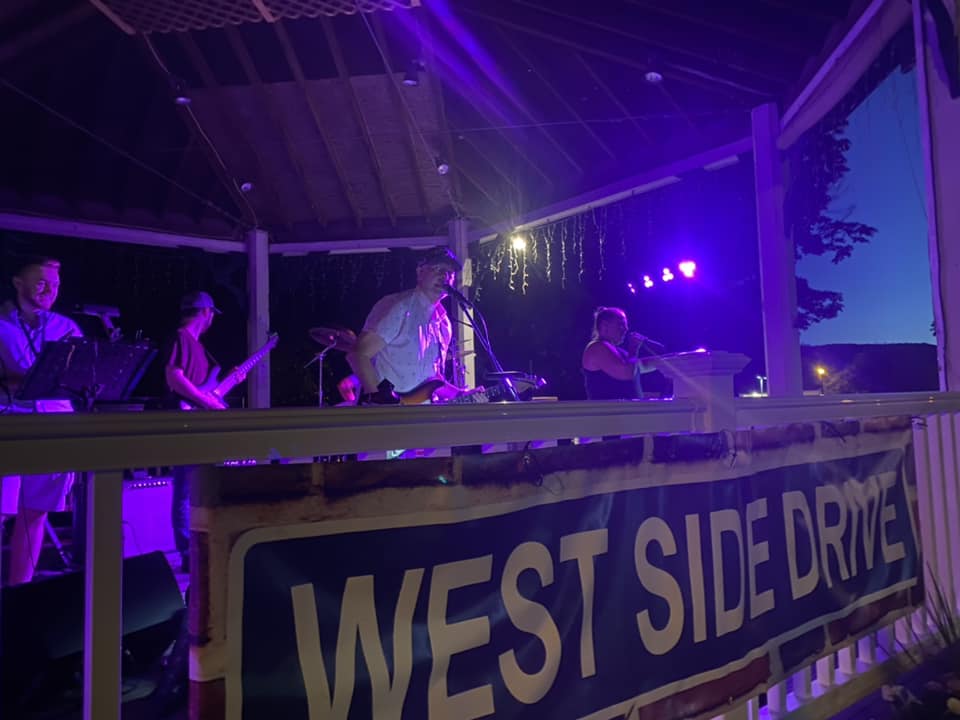 West Side Drive performing at the Wood Park gazebo.